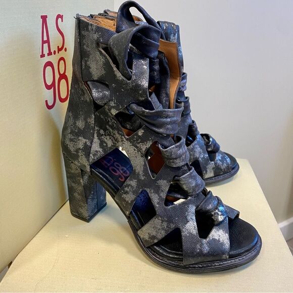 AS 98 gladiator high boot w/wrap around calf ties - Picture 1 of 6